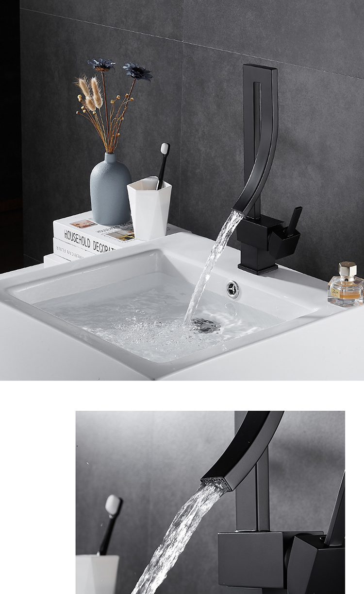 moderna kopalniška armatura pipa astro črna