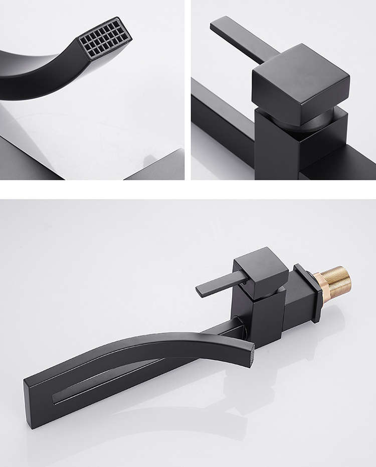 moderna kopalniška armatura pipa astro črna