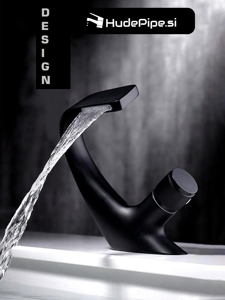 Kopalniška pipa armatura za lijak črna 