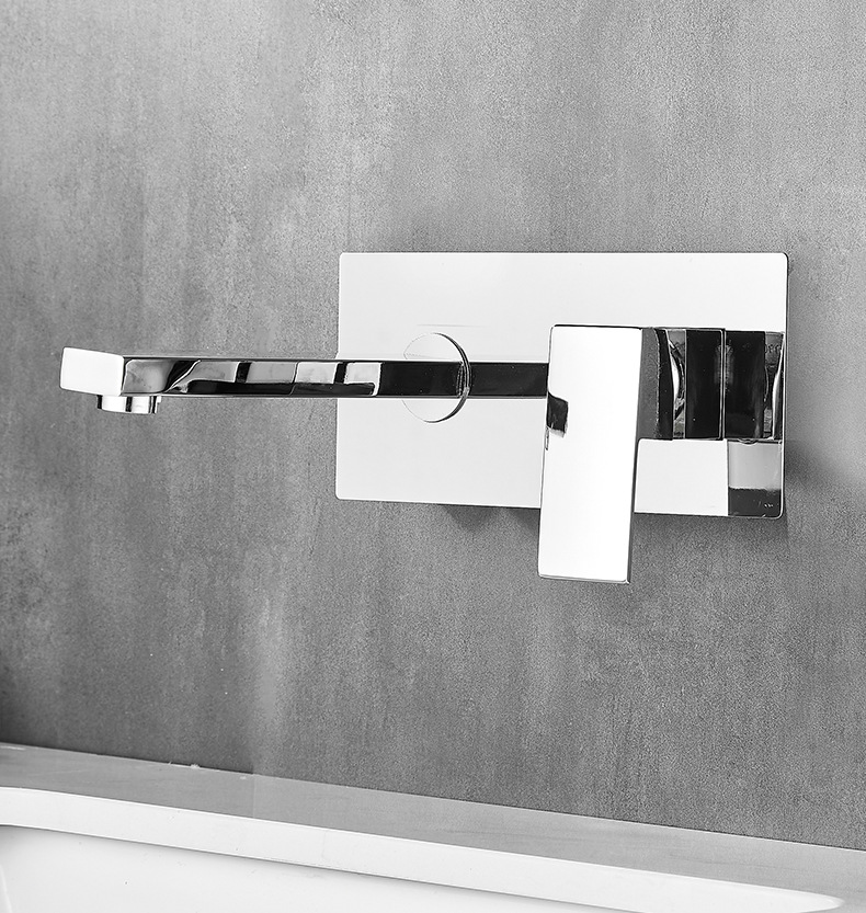 podometna kopalniška armatura za umivalnik krom črna